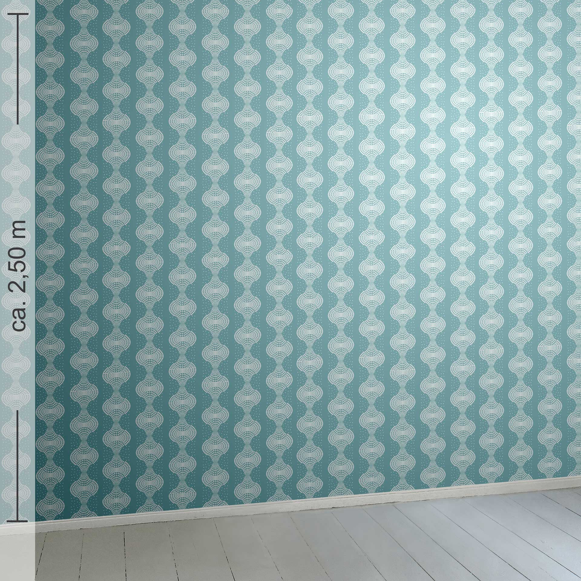 geometrisch 3k, Raumansicht ca. 2,50 m x 2,50 m