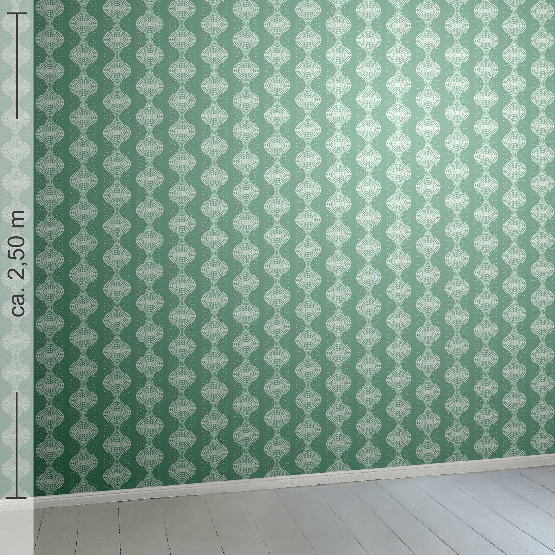 geometrisch 7k, Raumansicht ca. 2,50 m x 2,50 m
