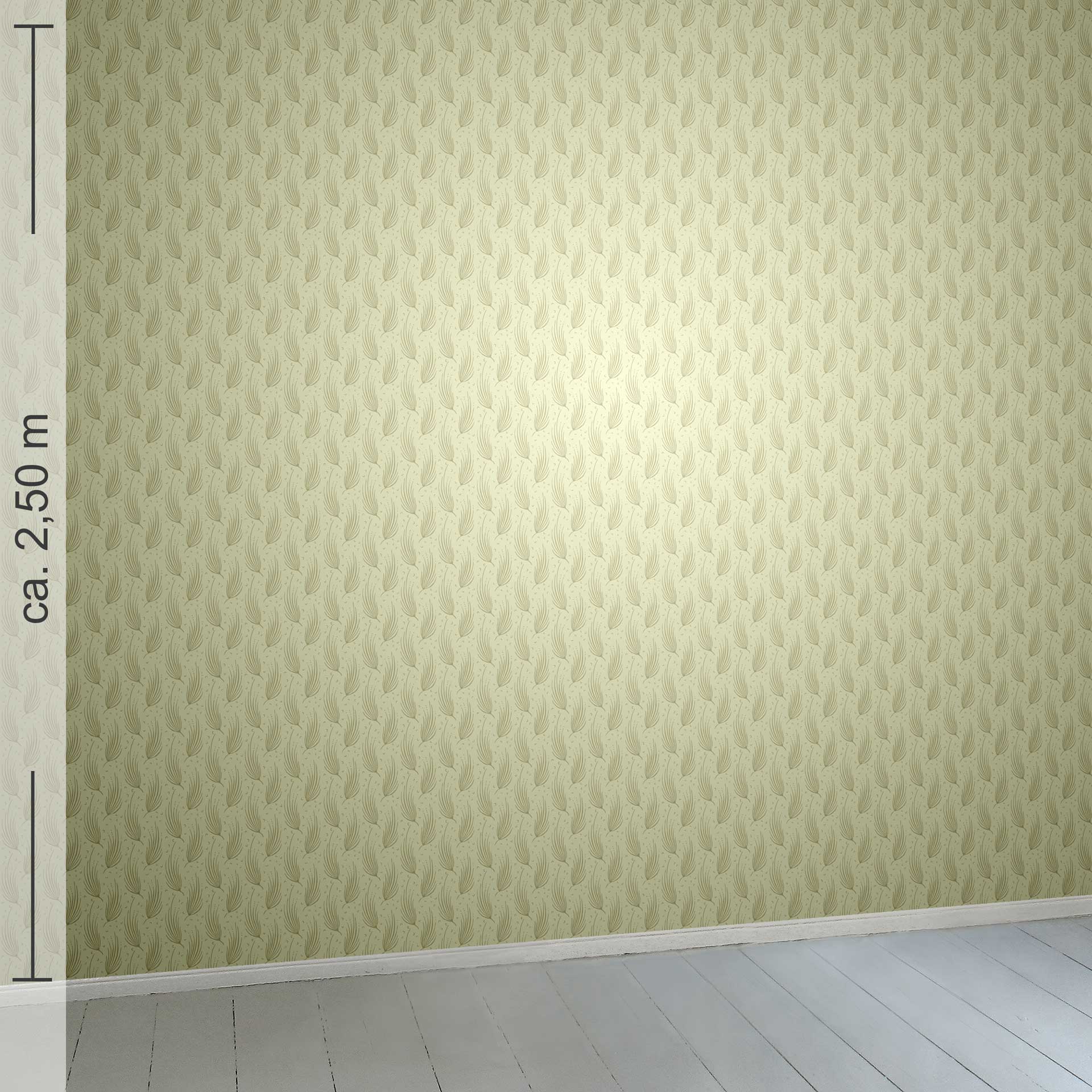 kleingemustert 3k, Raumansicht ca. 2,50m x 2,50 m