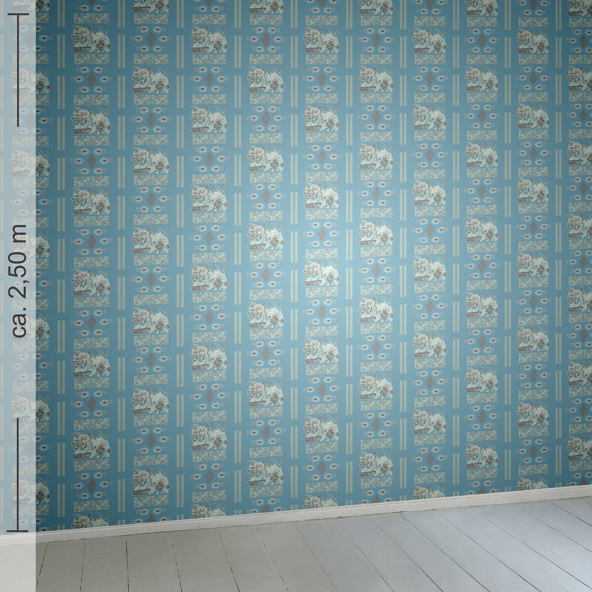 floral 4h, Raumansicht ca. 2,50 m x 2,50 m