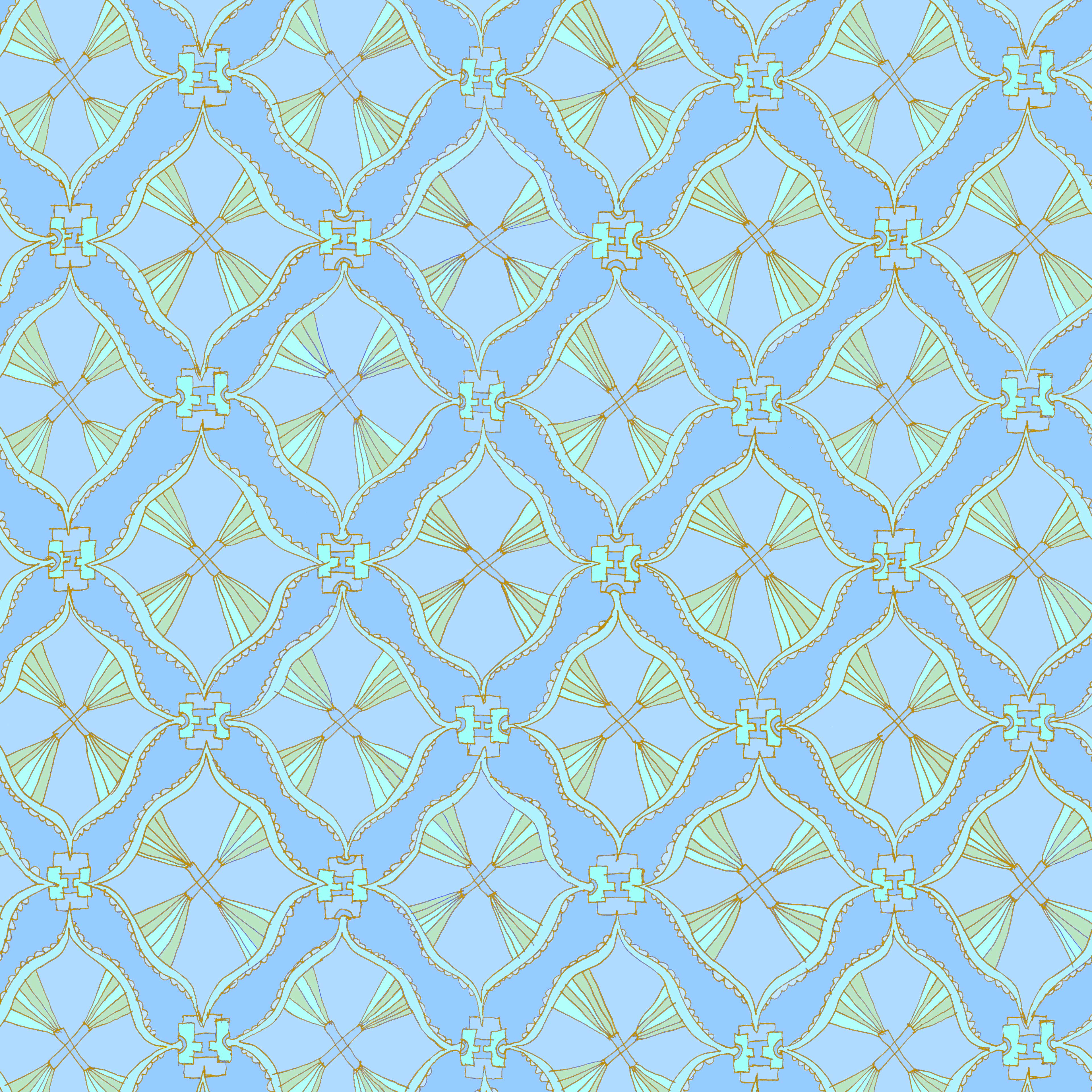 geometrisch 8h, eine Bahnbreite 50 cm