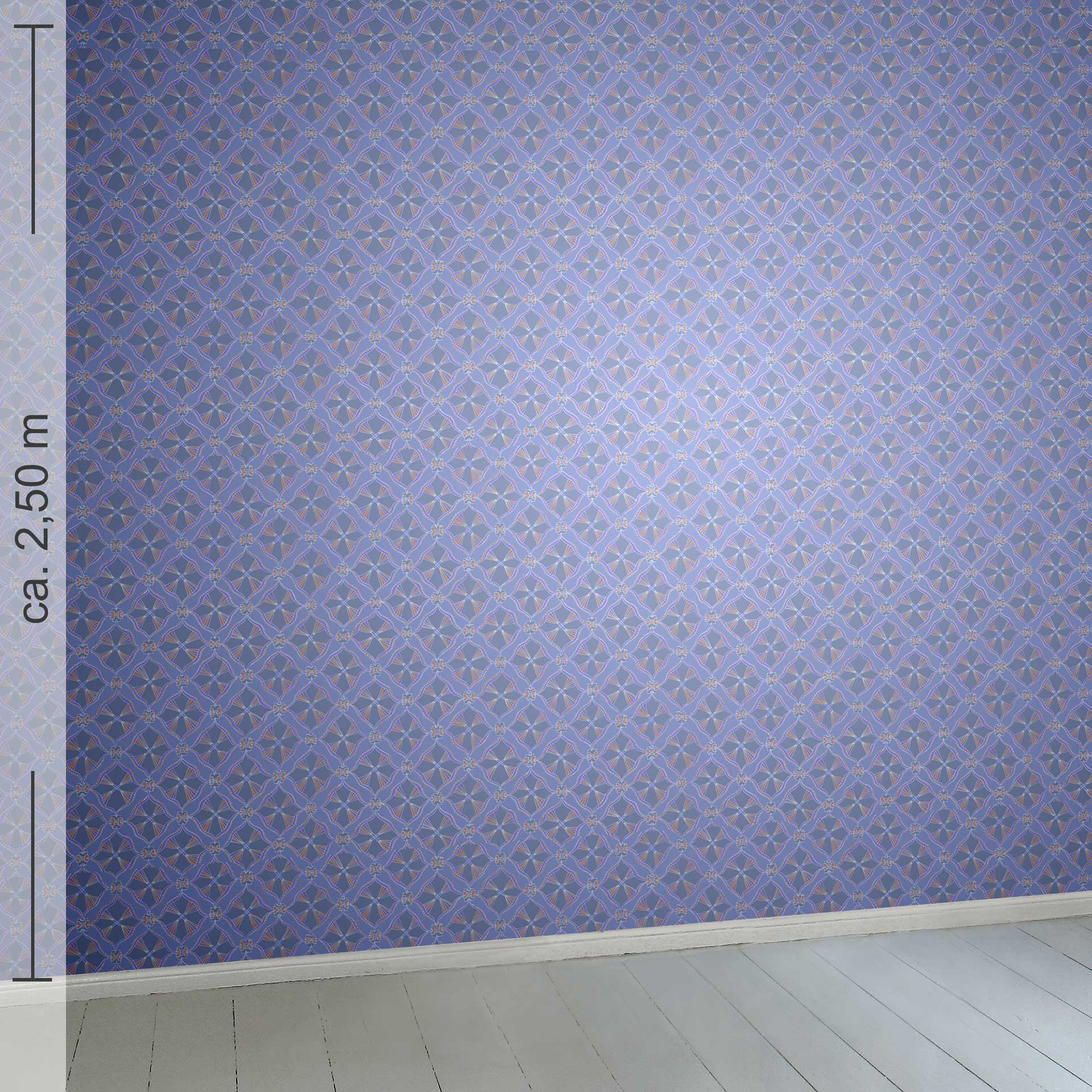 geometrisch 12h, Raumansicht ca. 2,50 m x 2,50 m