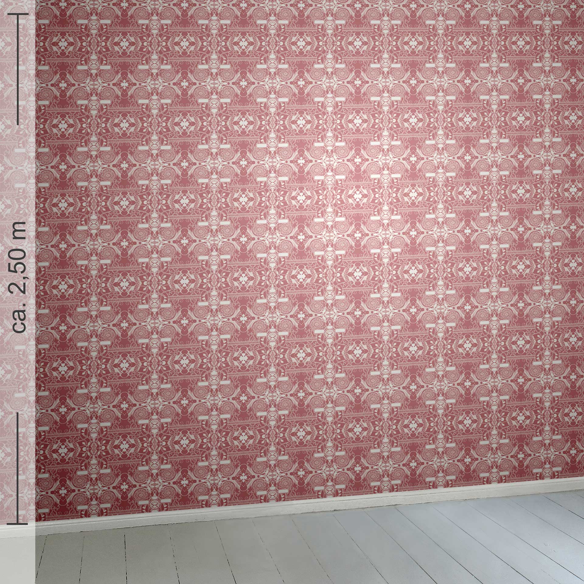 geometrisch 13h, Raumansicht 2,50 m x 2,50 m