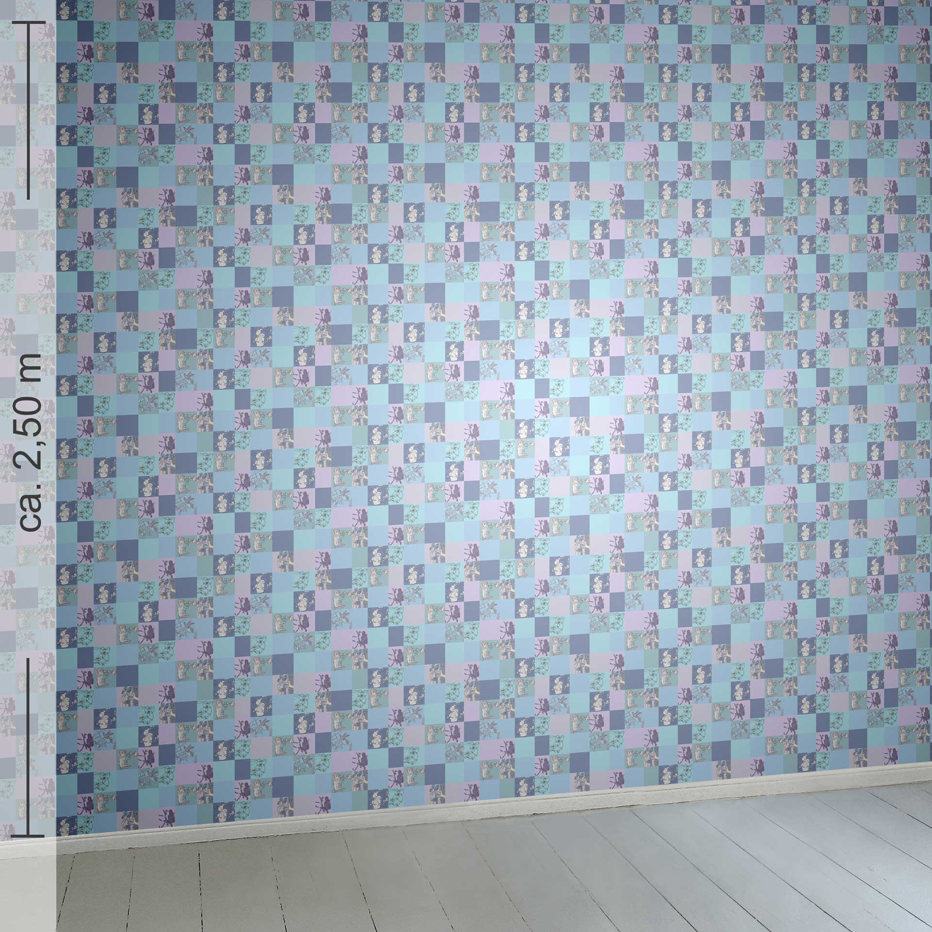 geometrisch 20h, Raumansicht ca. 2,50 m x 2,50 m