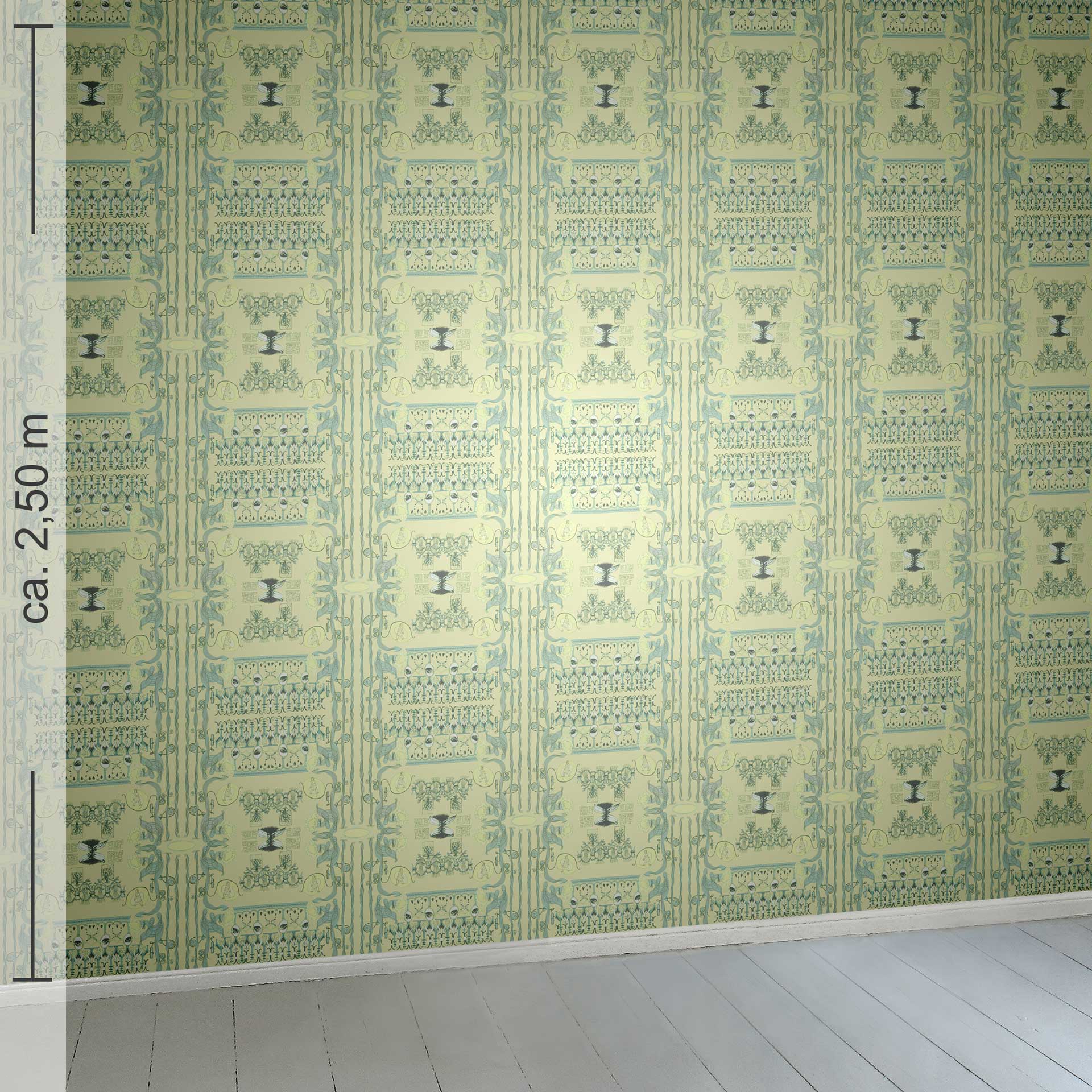 üppig 2h, Raumansicht ca. 2,50 m x 2,50 m