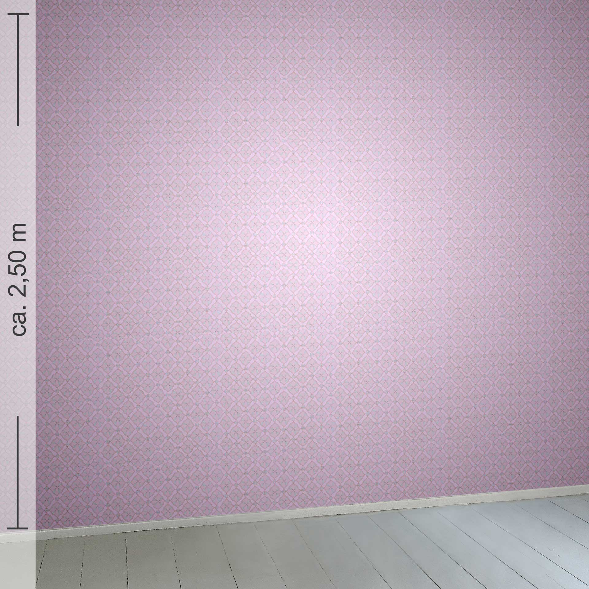 kleingemustert 13h, Raumansicht ca. 2,50 m x 2,50 m