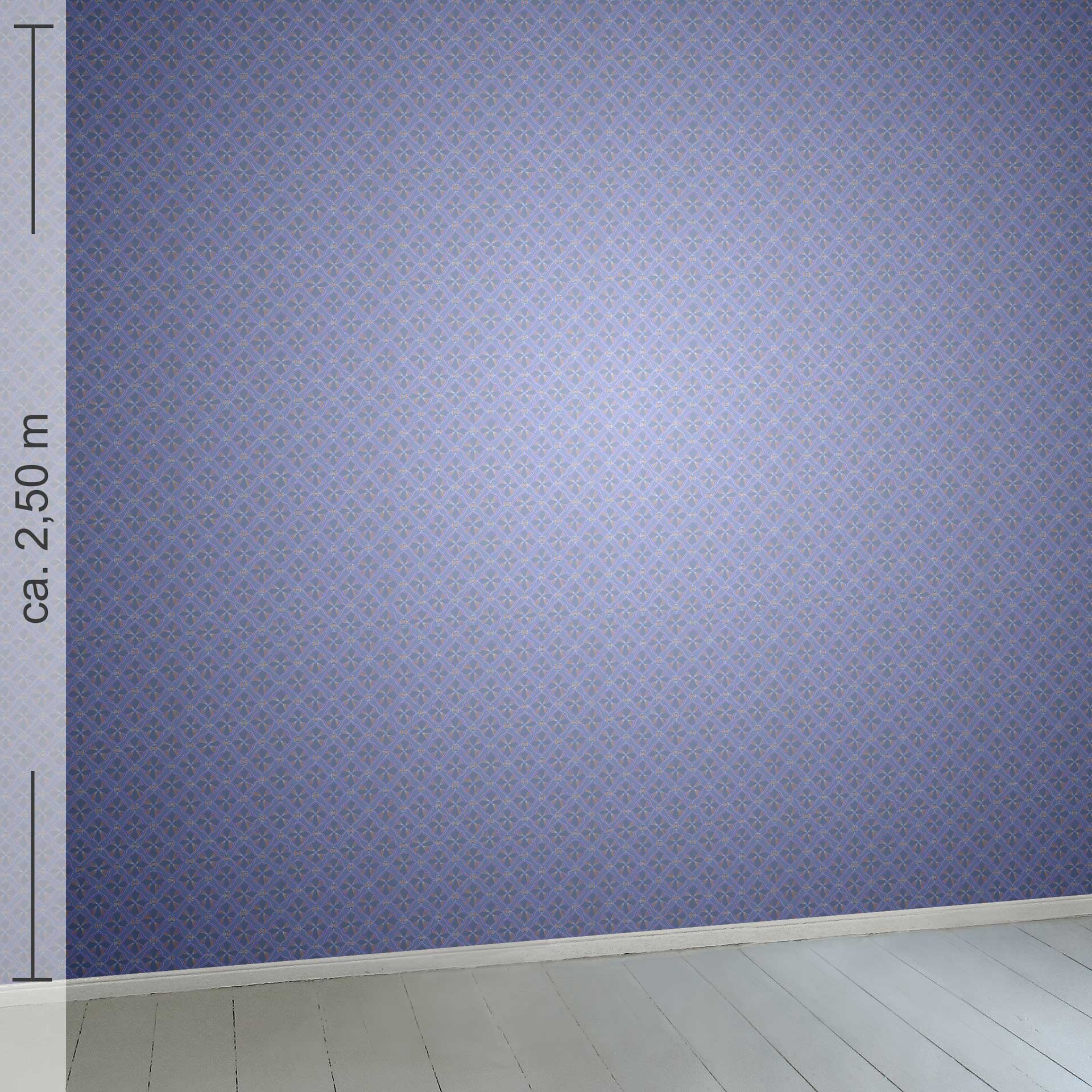 kleingemustert 15h, Raumansicht ca. 2,50 m x 2,50 m